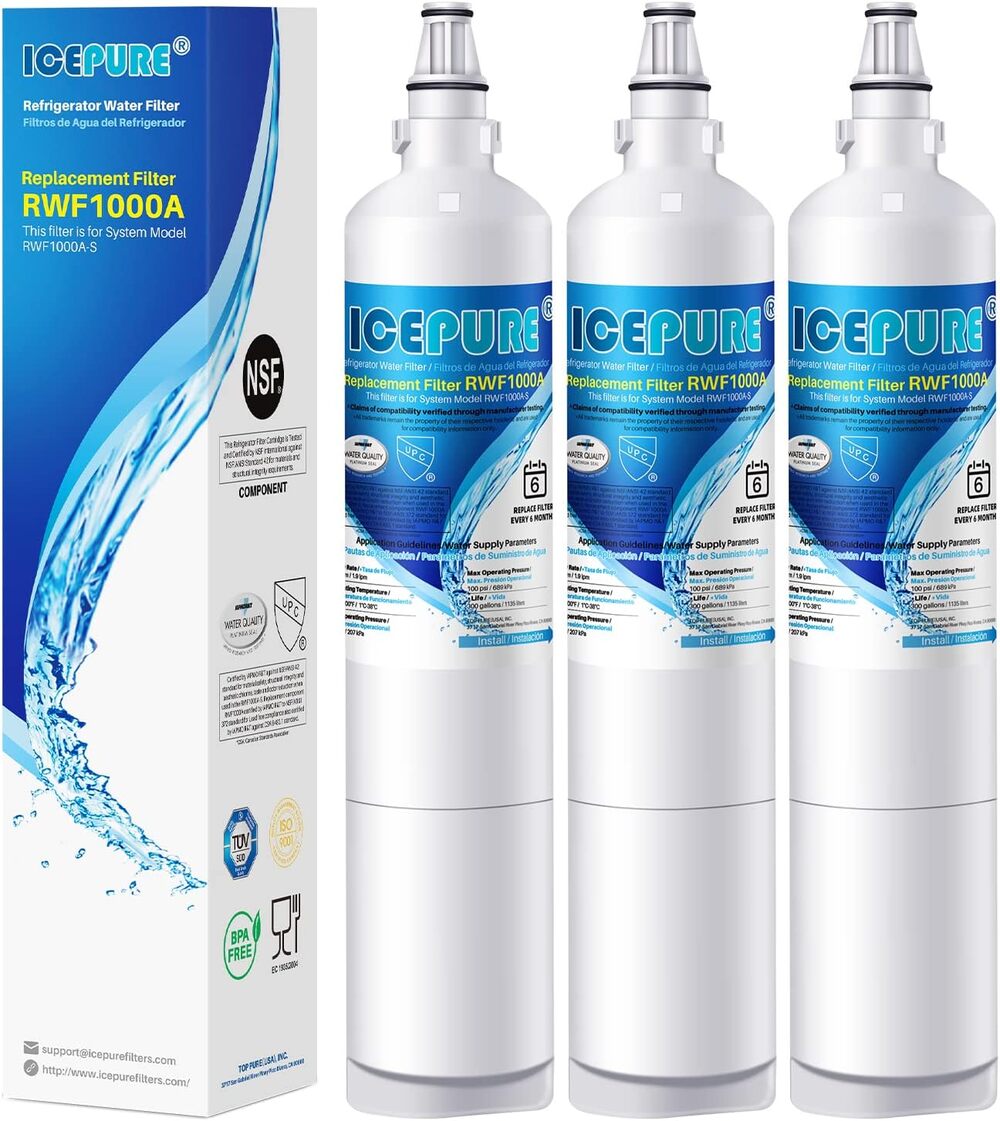 ICEPURE 5231JA2006A Replacement for Refrigerator Water Filter 3PACK